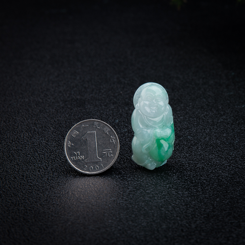 缅甸翡翠悬壶济世吊坠-红掌柜