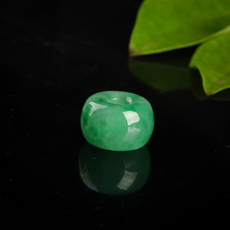 缅甸翡翠路路通吊坠-红掌柜