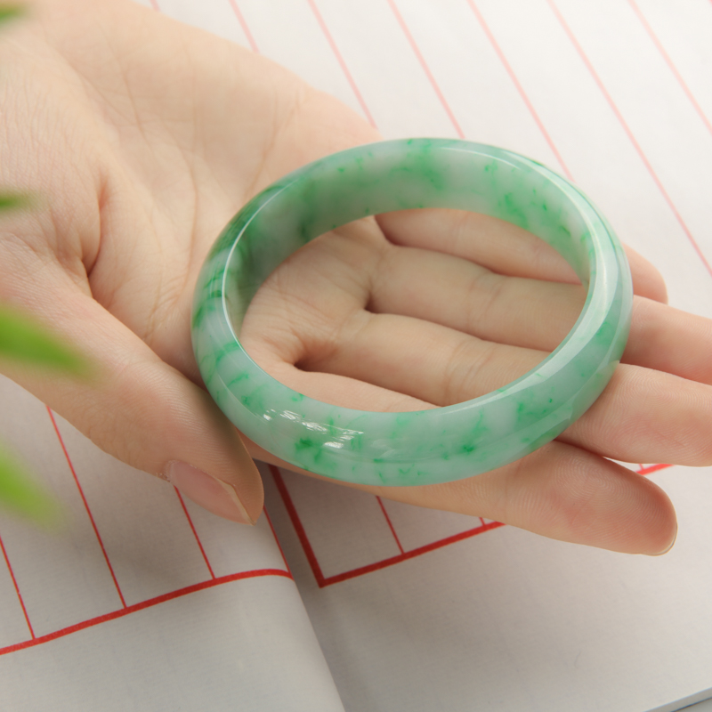 天然翡翠手镯-红掌柜