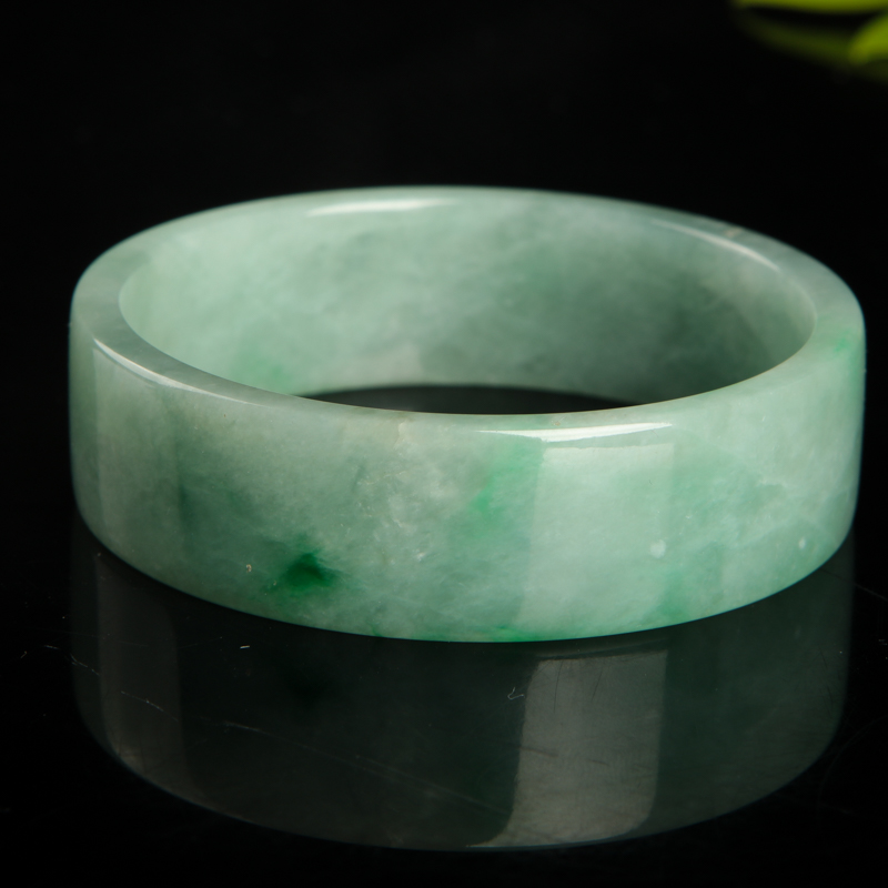 翡翠方镯-红掌柜