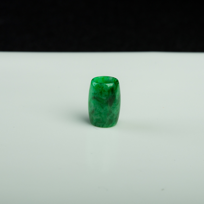 天然糯种深绿翡翠路路通吊坠-红掌柜