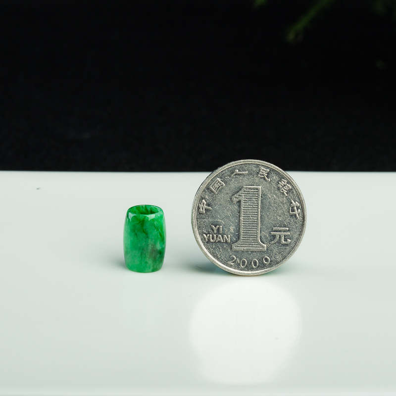 天然缅甸糯种深绿翡翠路路通吊坠-红掌柜