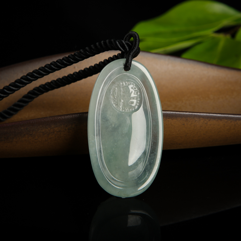 翡翠禅悟吊坠-红掌柜