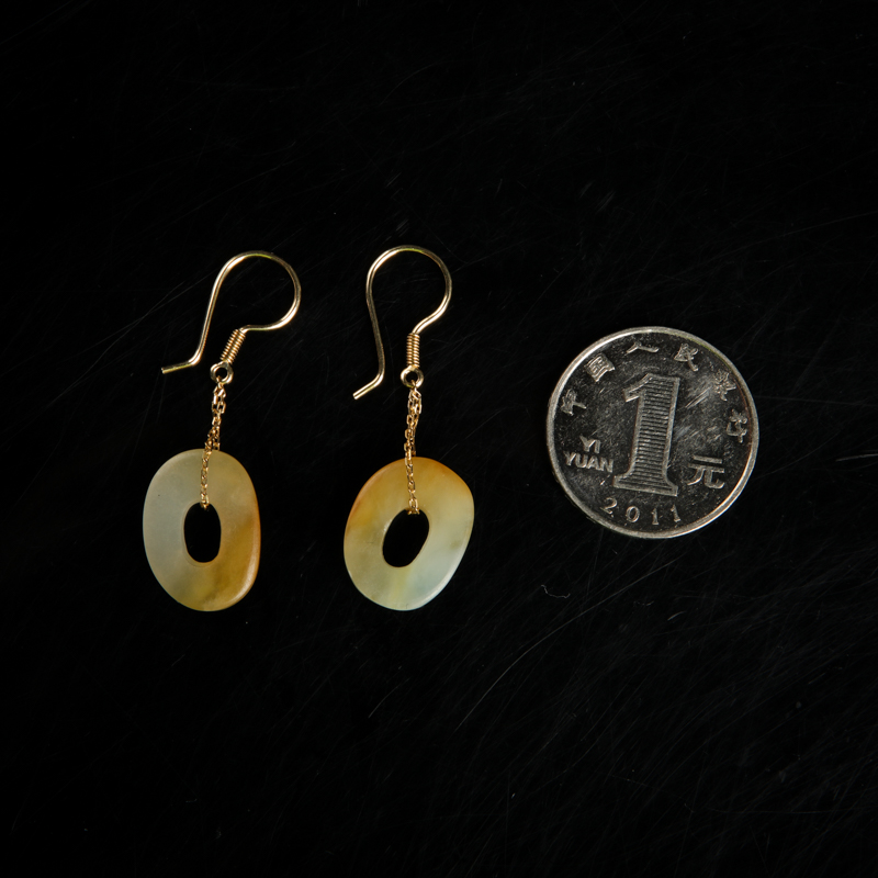 翡翠耳坠-红掌柜