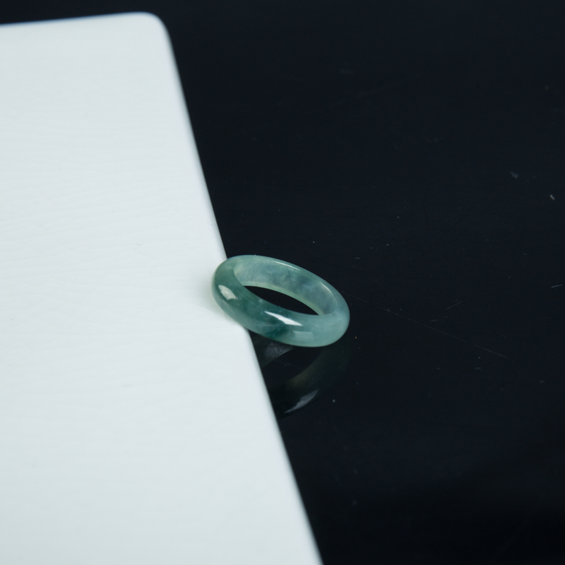 飘花翡翠戒指吊坠两用款-红掌柜