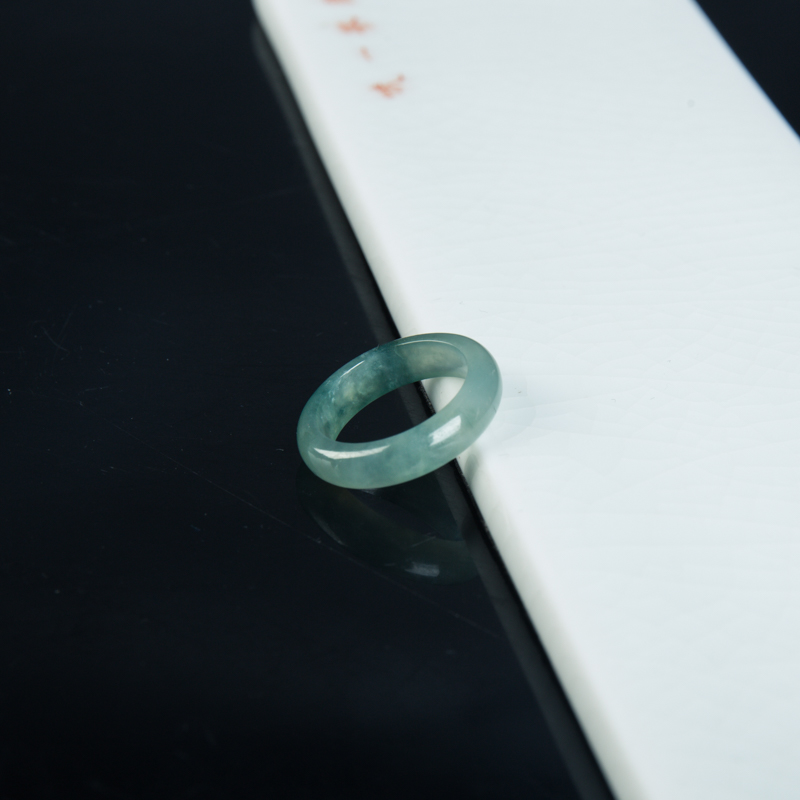 糯冰种翡翠戒指吊坠两用款-红掌柜