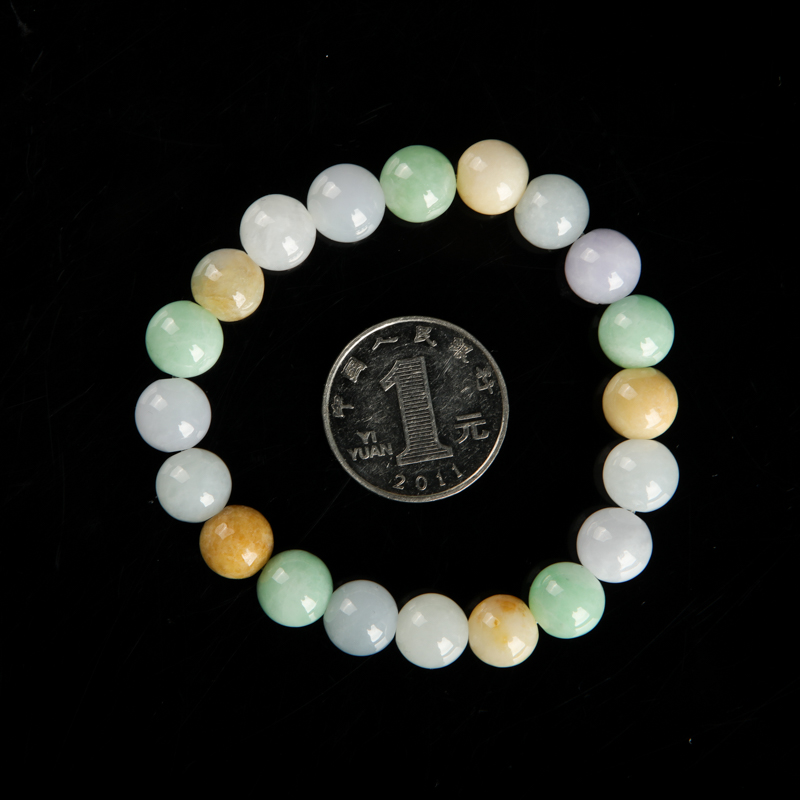 天然糯种翡翠手串-红掌柜