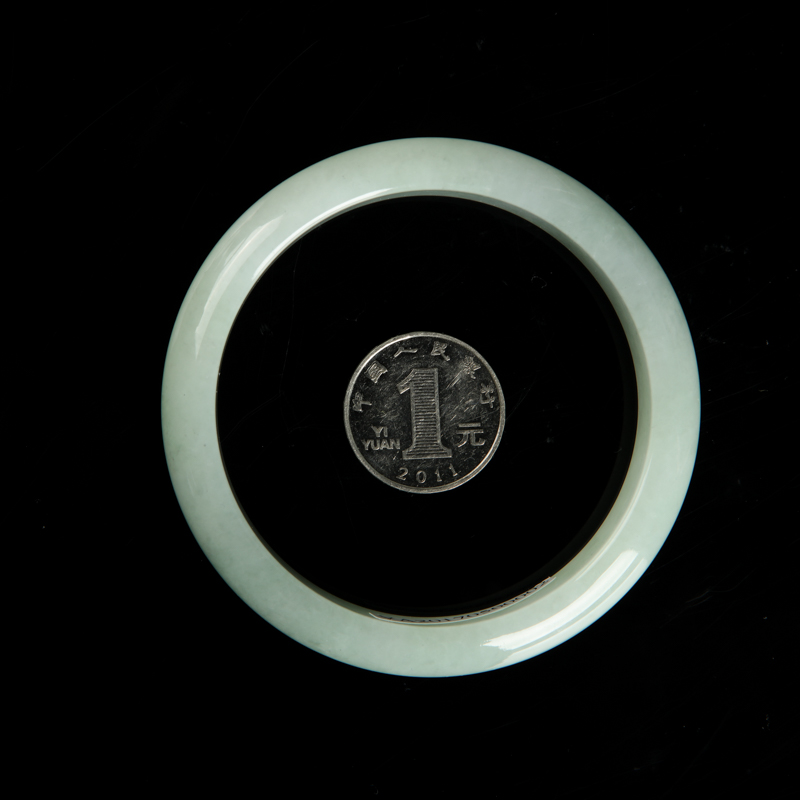 糯种翡翠手镯-红掌柜