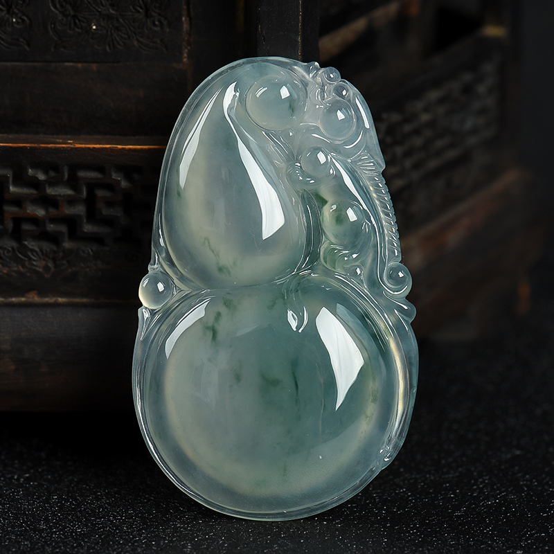 缅甸翡翠福禄吊坠－红掌柜