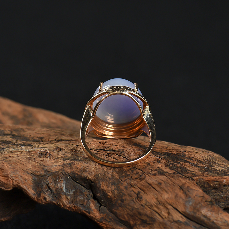 紫罗兰翡翠戒指-红掌柜