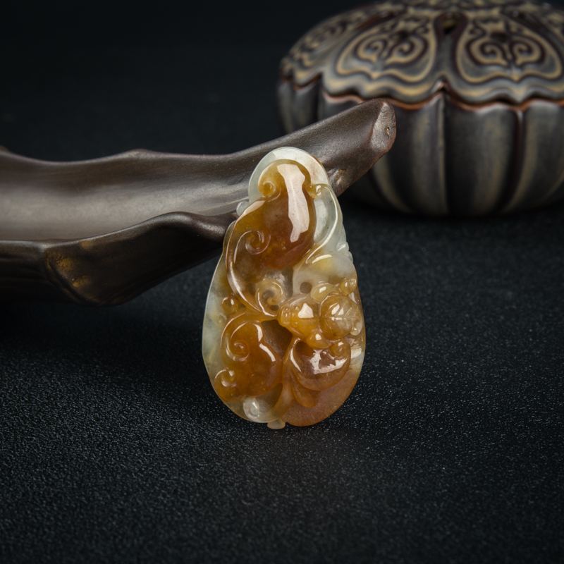 翡翠吊坠-红掌柜