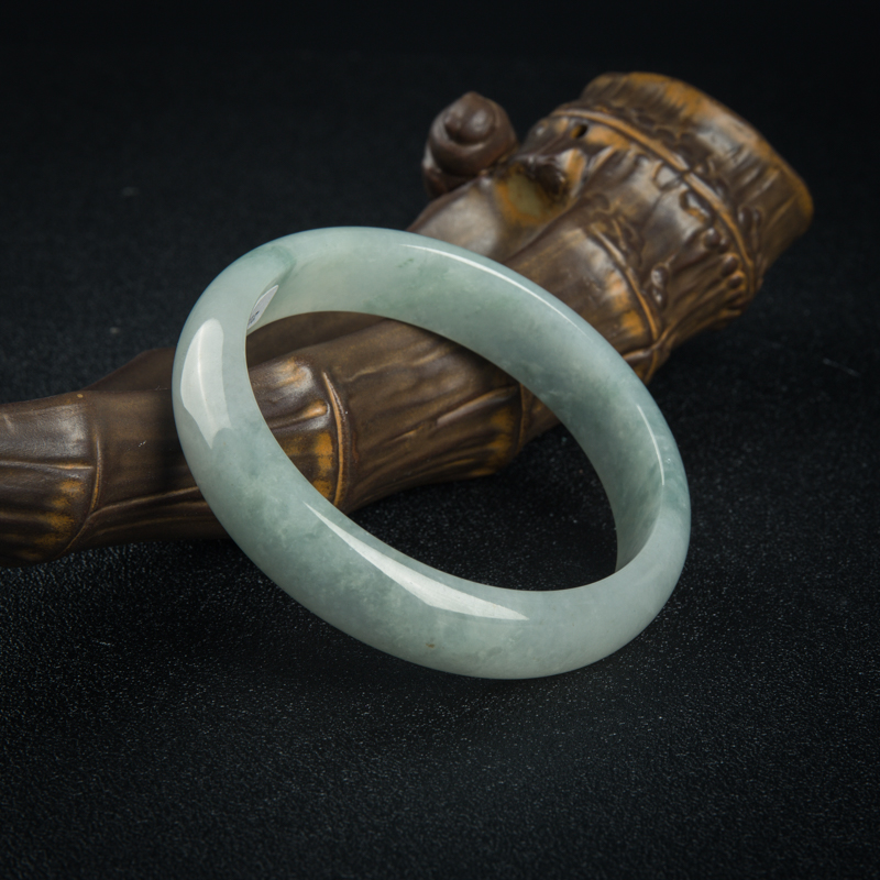 64.5mm缅甸翡翠平安镯-红掌柜