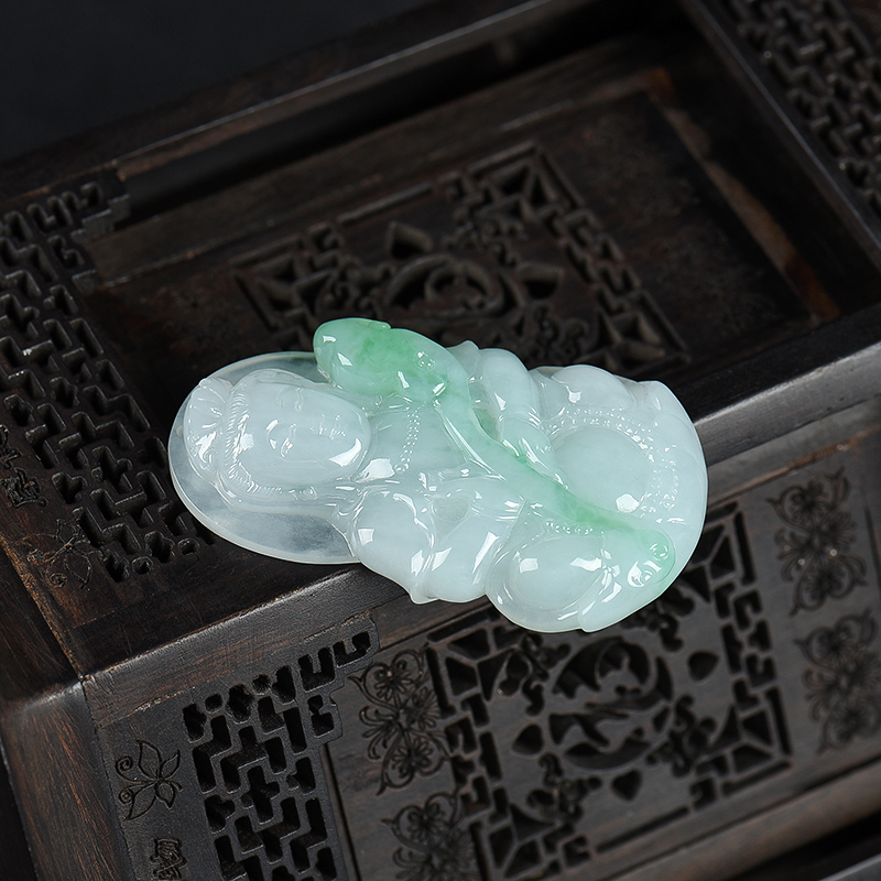 糯种飘翠翡翠观音-红掌柜