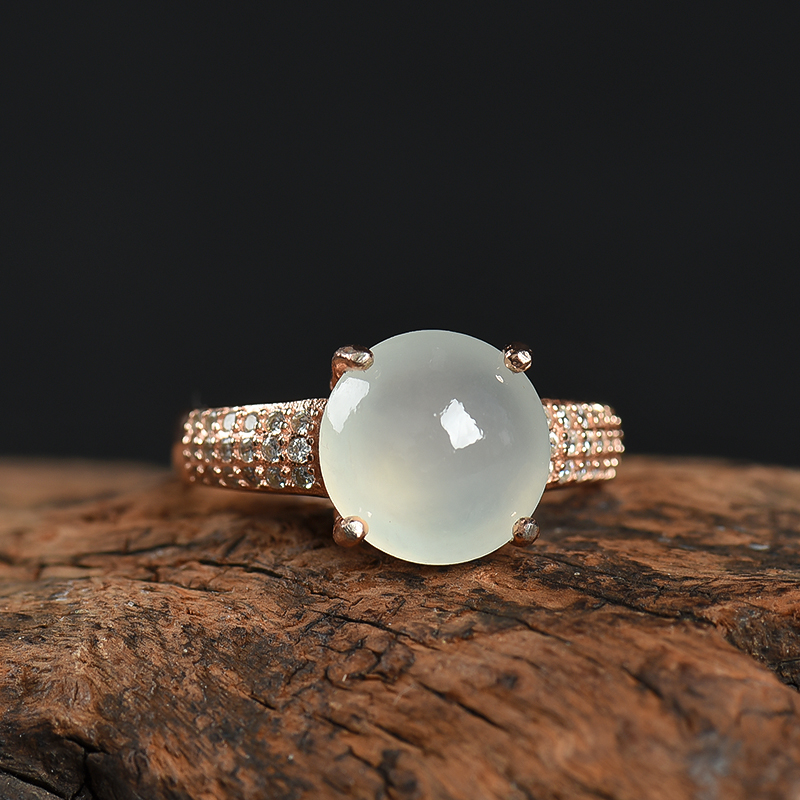 缅甸翡翠戒指-红掌柜