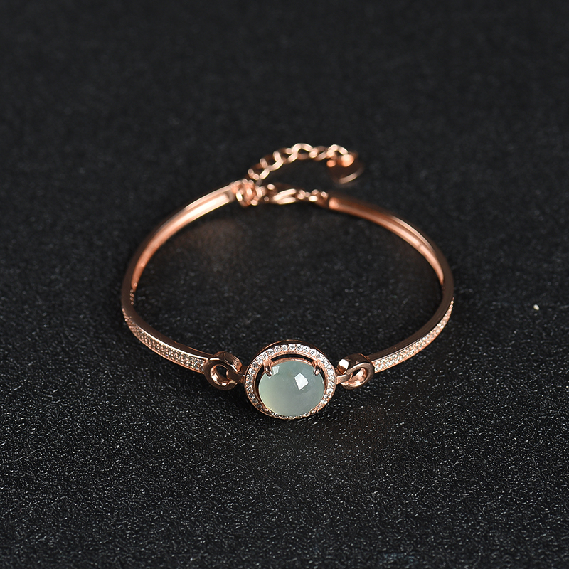 糯种翡翠手环-红掌柜