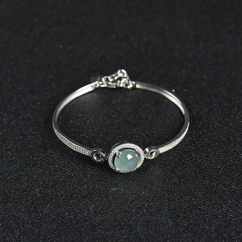 糯种翡翠手环-红掌柜