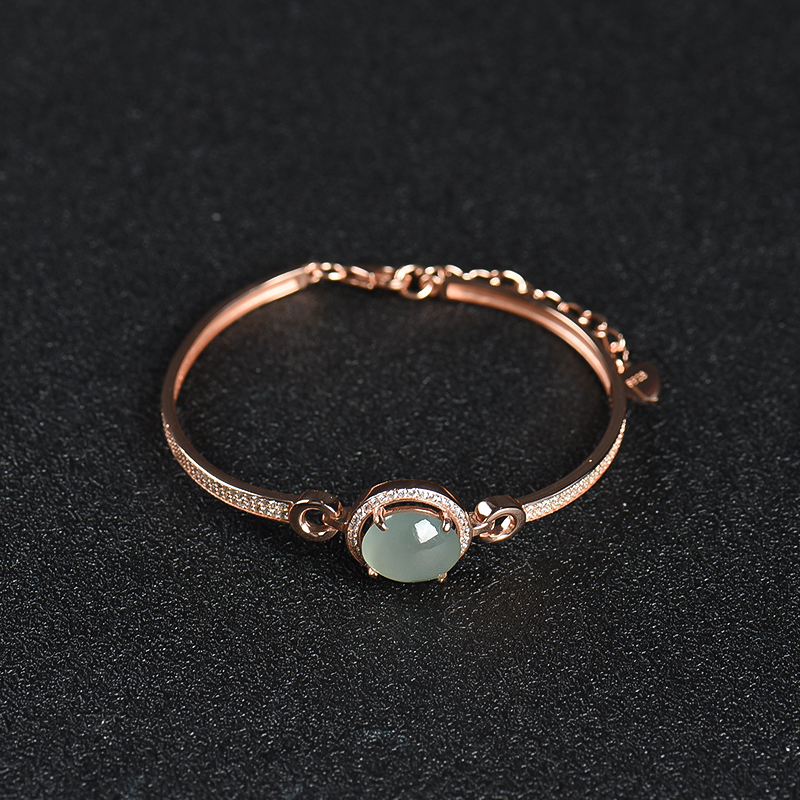 糯种翡翠手环-红掌柜