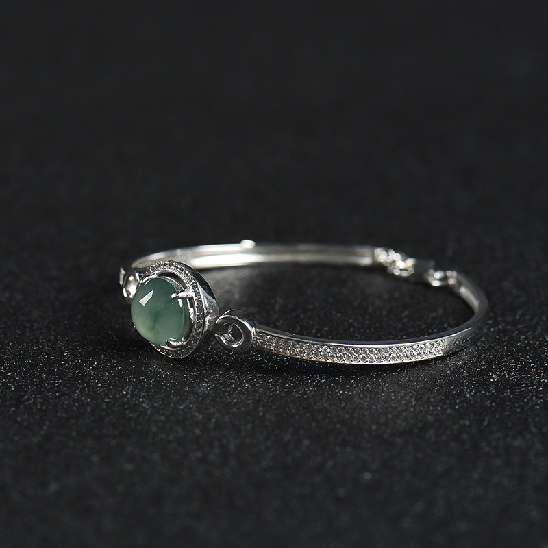 缅甸翡翠手环-红掌柜