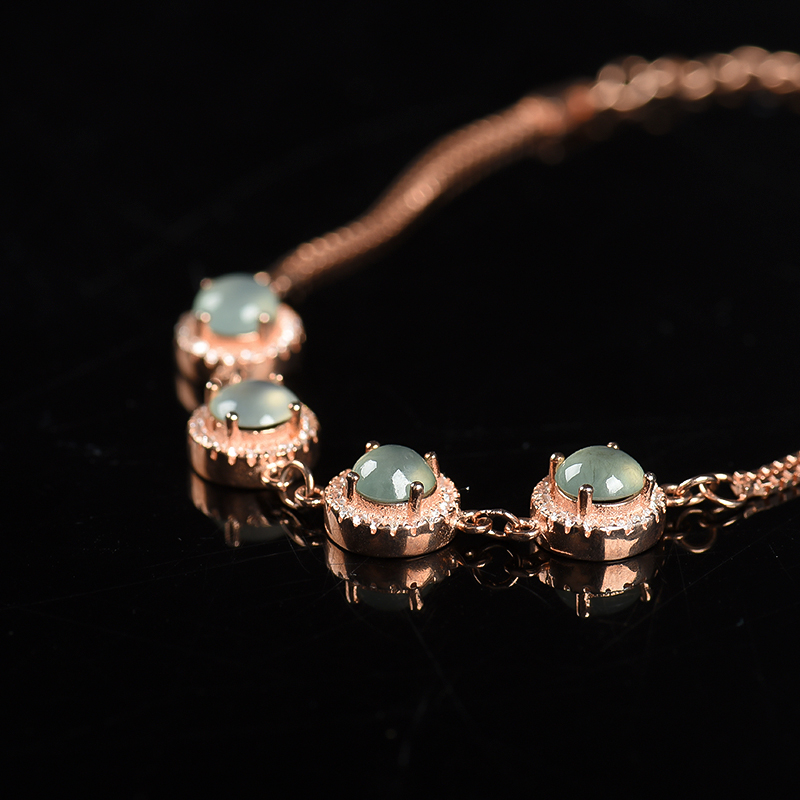 缅甸翡翠手链-红掌柜