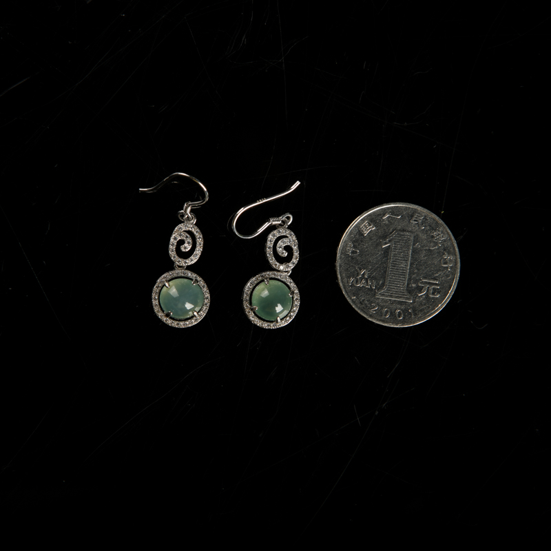 翡翠耳坠-红掌柜