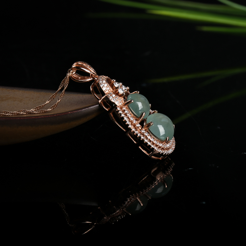 缅甸翡翠吊坠-红掌柜