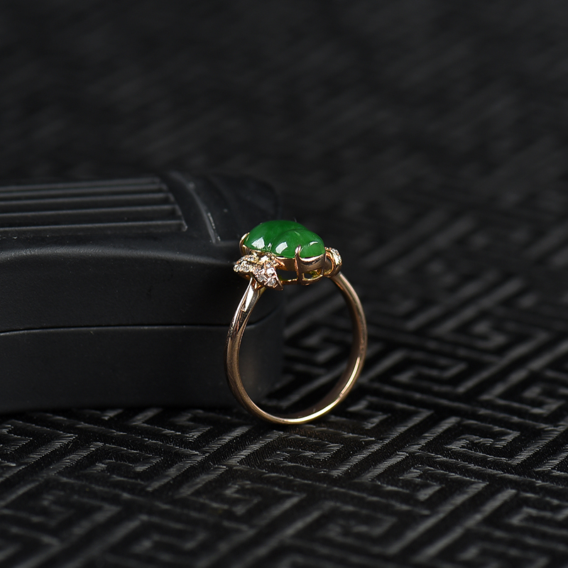 翡翠福禄戒指-红掌柜