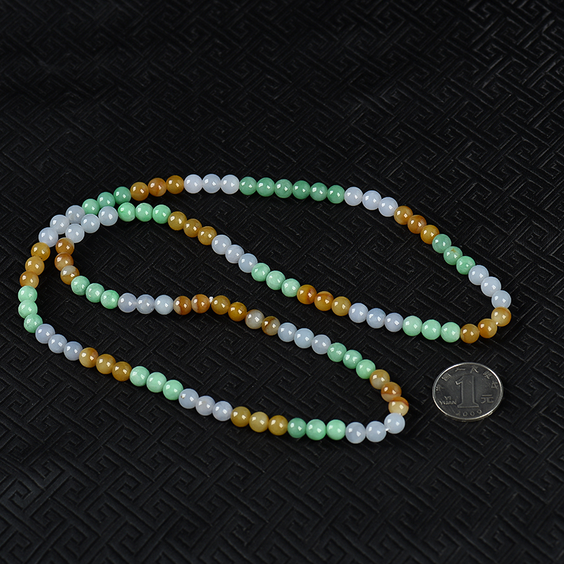 天然翡翠珠串-红掌柜