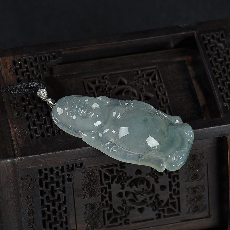 翡翠逍遥佛吊坠-红掌柜