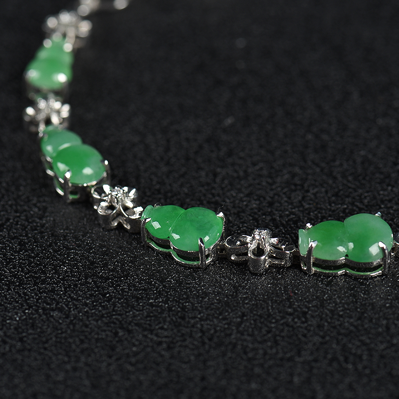 飘翠翡翠葫芦手链-红掌柜