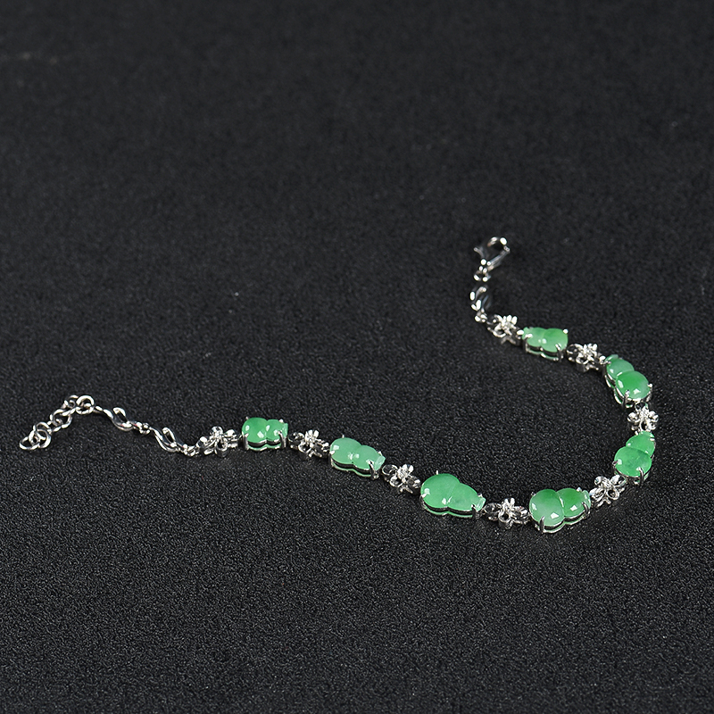 天然翡翠葫芦手链-红掌柜