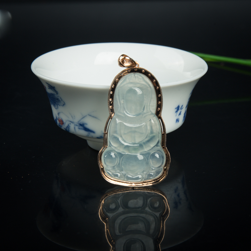 糯冰种观音吊坠-红掌柜