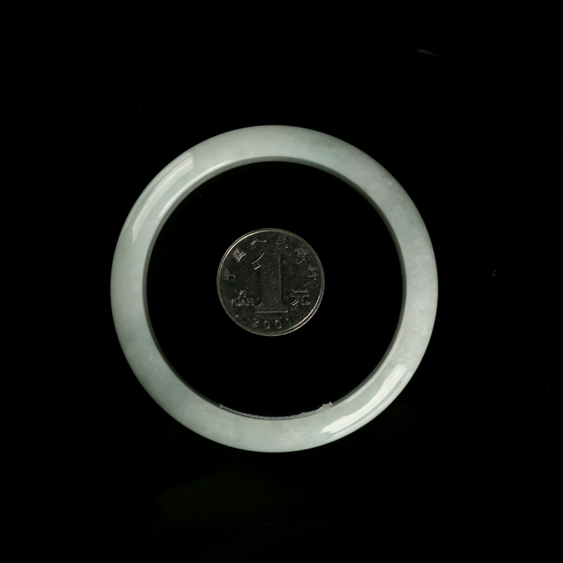 缅甸59mm豆种翡翠手镯-红掌柜