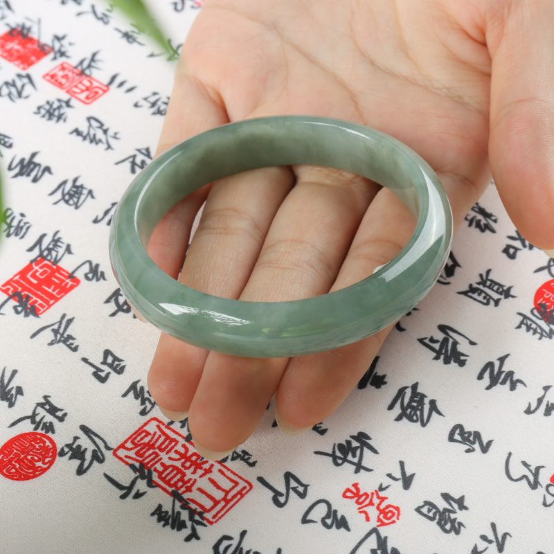 缅甸翡翠手镯-红掌柜