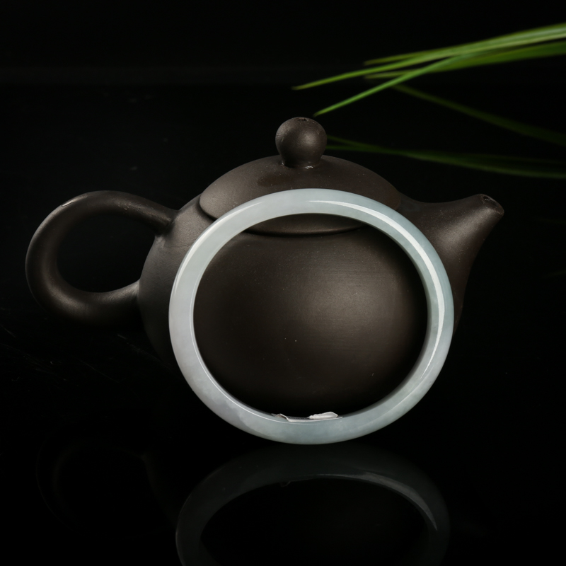 56mm豆种翡翠贵妃手镯-红掌柜