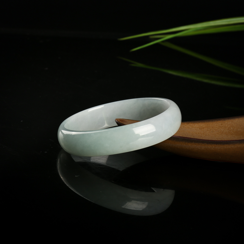 缅甸豆种翡翠贵妃镯-红掌柜