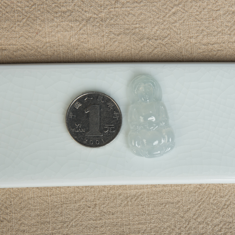 缅甸翡翠观音吊坠-红掌柜