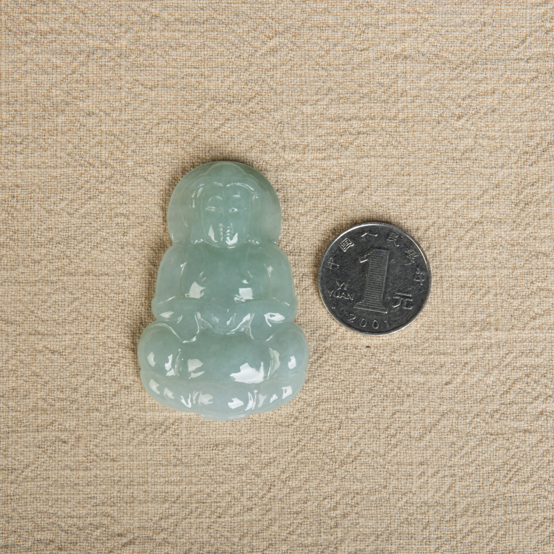 翡翠观音吊坠-红掌柜