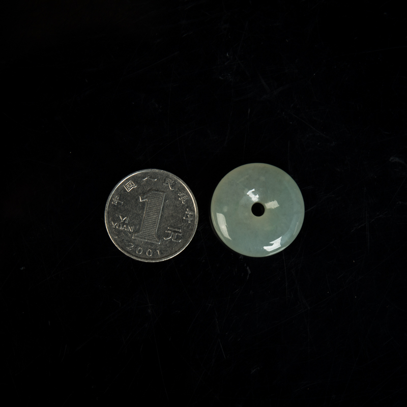 糯冰种翡翠平安扣-红掌柜