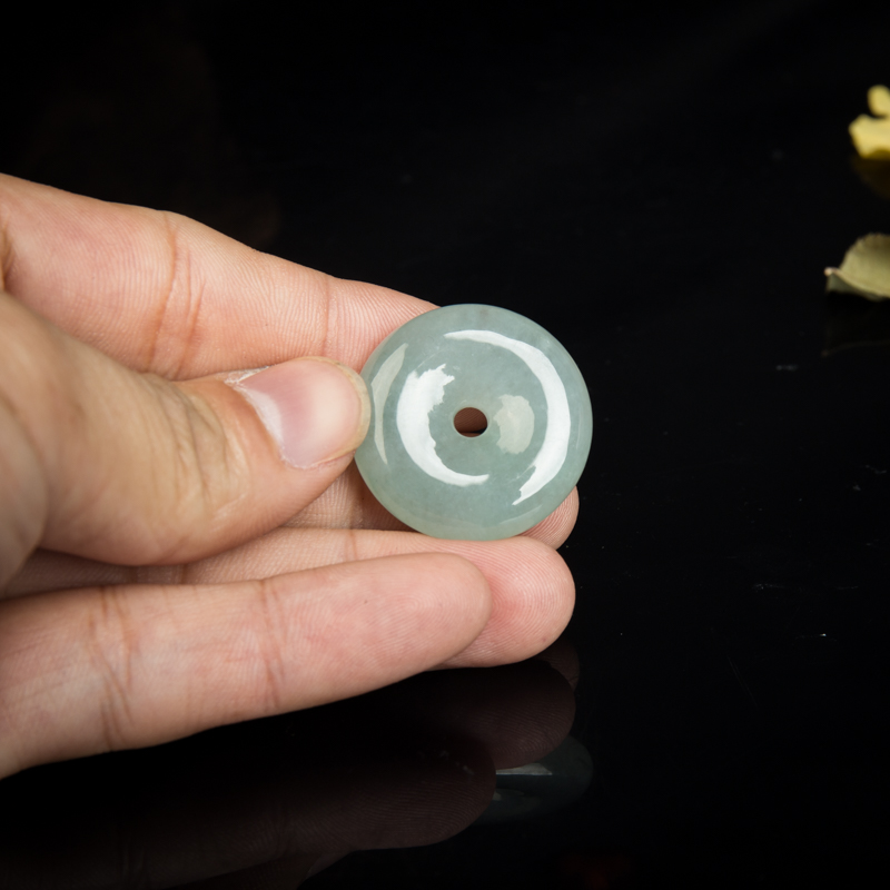 晴水翡翠平安扣-红掌柜