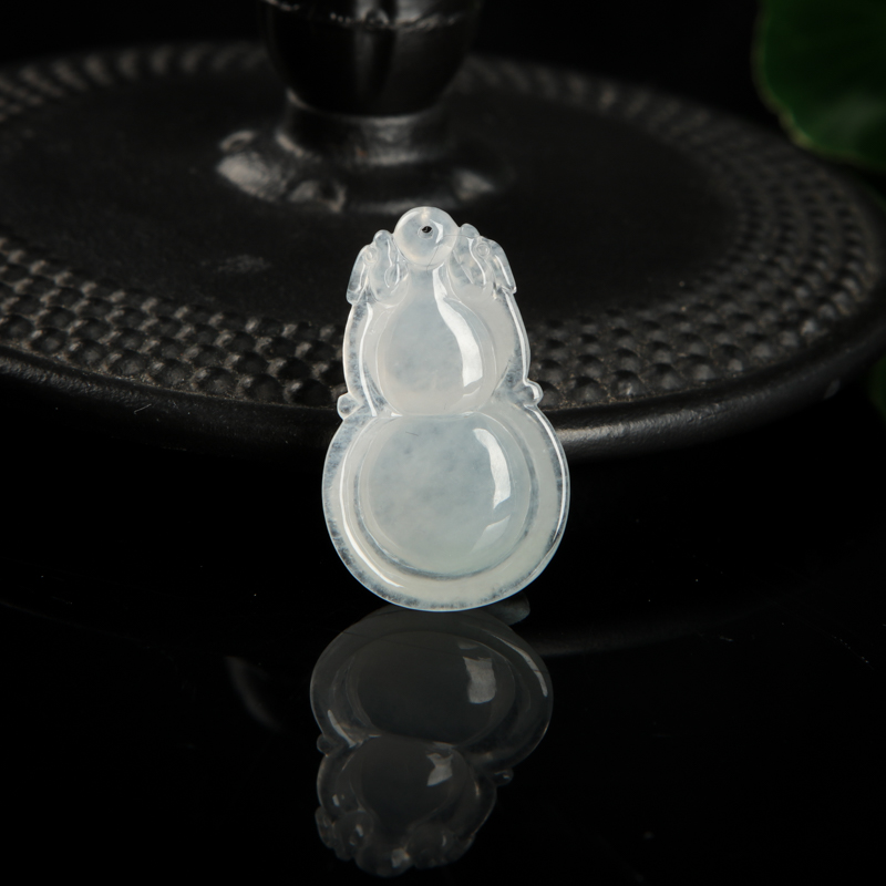 缅甸天然翡翠福禄吊坠-红掌柜