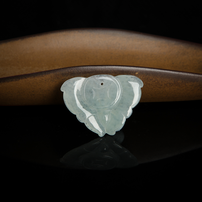 翡翠蝴蝶吊坠-红掌柜