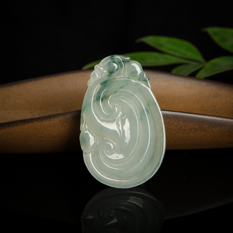 翡翠如意吊坠-红掌柜