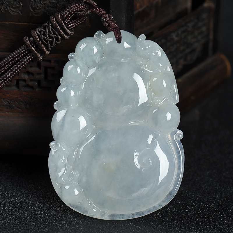 天然翡翠葫芦吊坠-红掌柜
