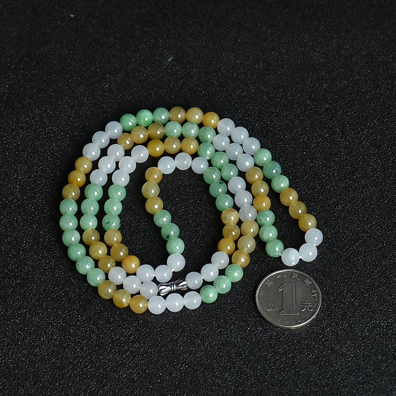 糯种翡翠项链-红掌柜