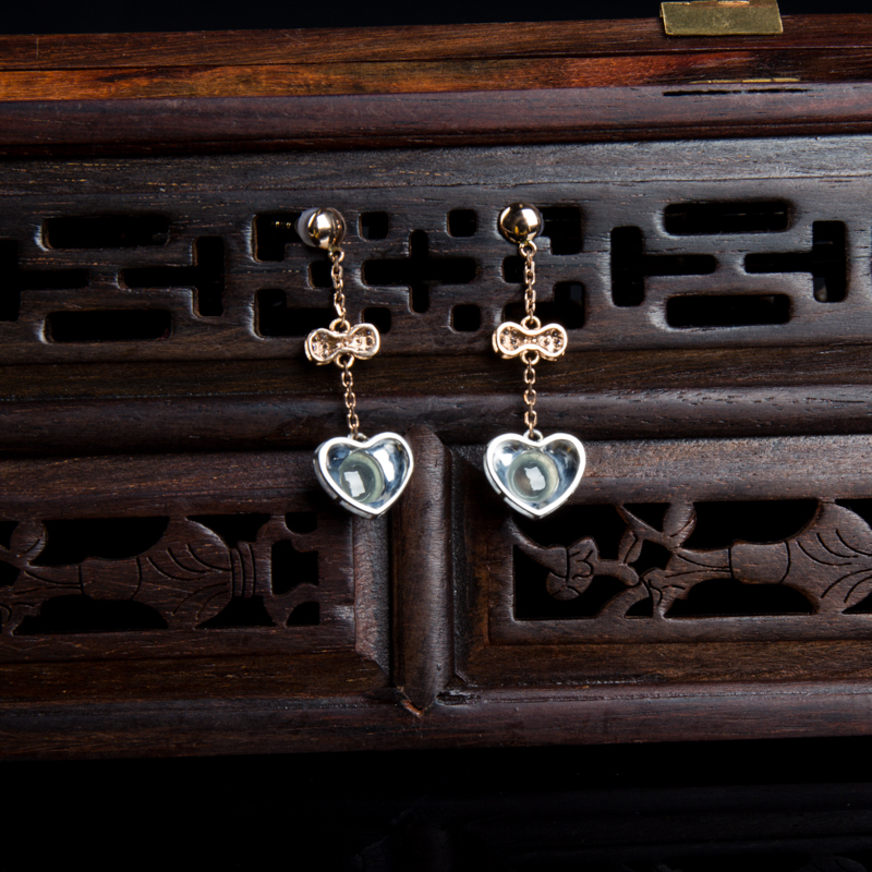 翡翠耳坠-红掌柜