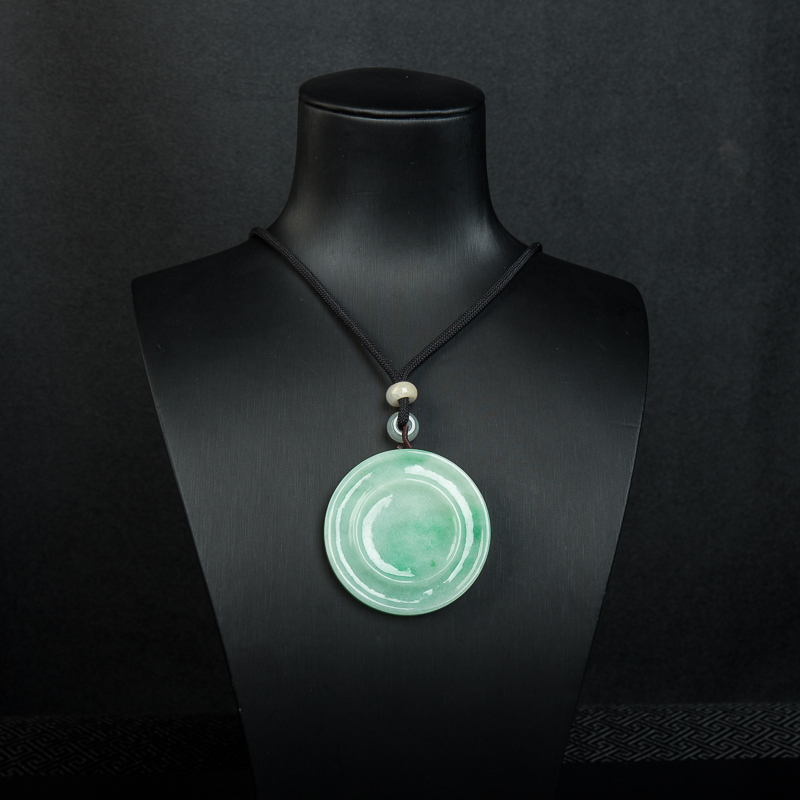 翡翠平安扣吊坠-红掌柜