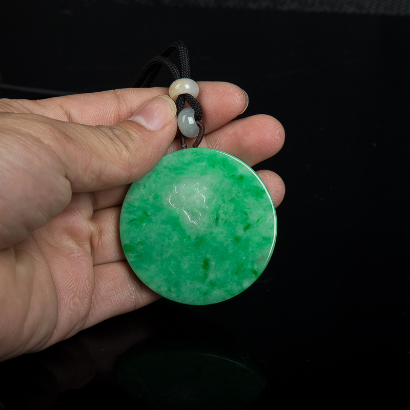 翡翠平安扣吊坠-红掌柜