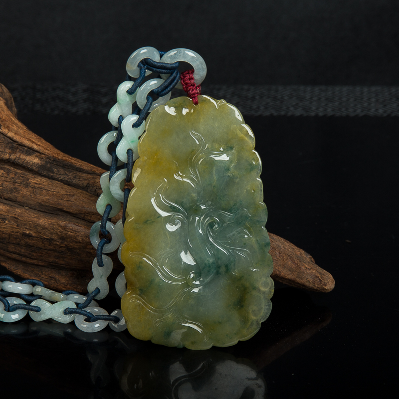 翡翠辰龙吊坠-红掌柜