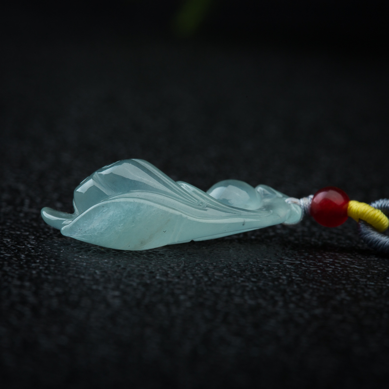 缅甸翡翠多子多福吊坠-红掌柜