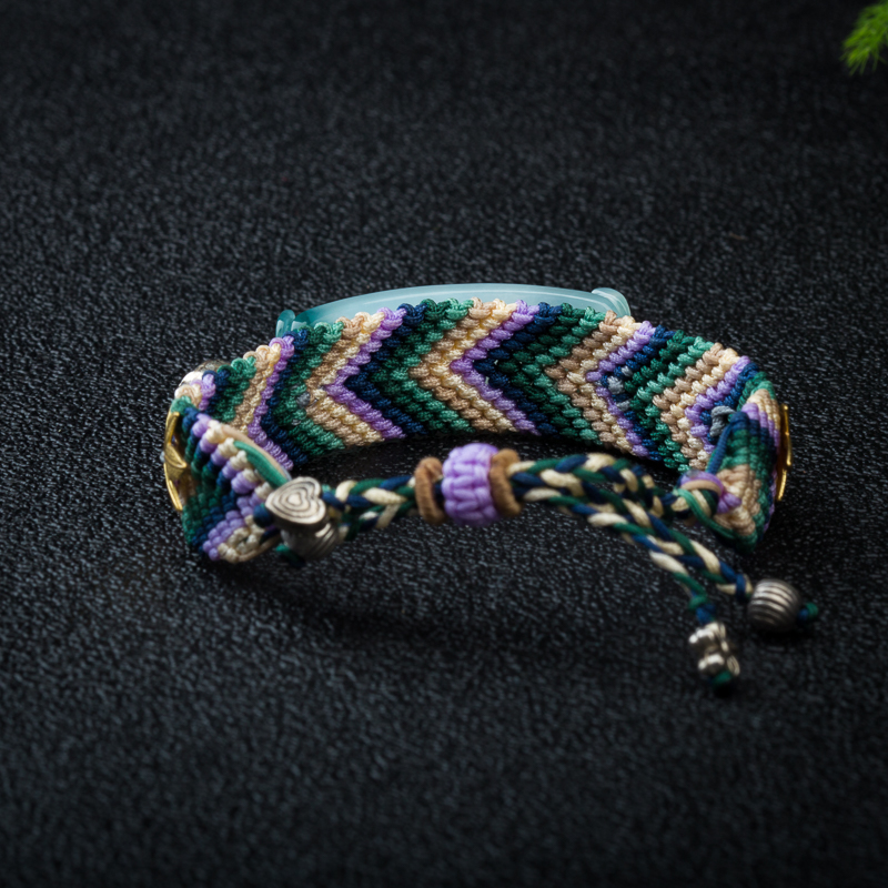 天然缅甸糯冰种翡翠貔貅手串-红掌柜